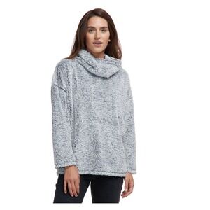 Dylan Sherpa Soft Cowl Neck Pullover Sweater Women's Cozy Fleece Top